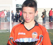 El picanyer Jorge Ricart destaca a l'equip infantil del València CF