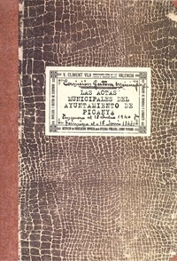 Llibre "Las actas municipales del Ayuntamiento de Picanya (15-7-1940/15-6-1941)
