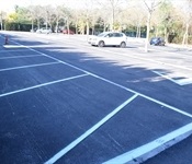 Millores per a l'aparcament del Poliesportiu Municipal