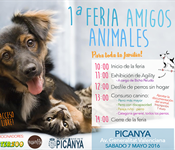 Cartel feria animalees Picanya 7 de mayo 16 700 pxl