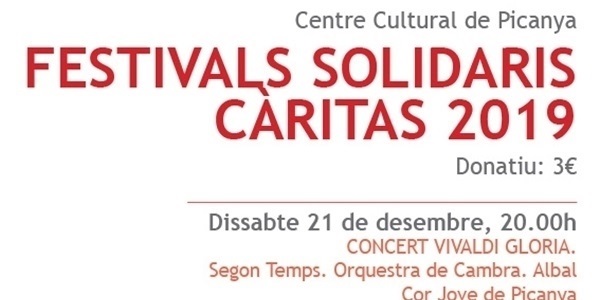 Este dissabte s'inicia el Festival Solidari de Càritas 2019