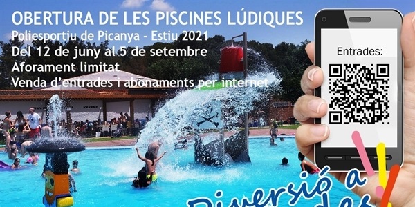 Este dissabte 12 de juny obrin les piscines lúdiques del Poliesportiu