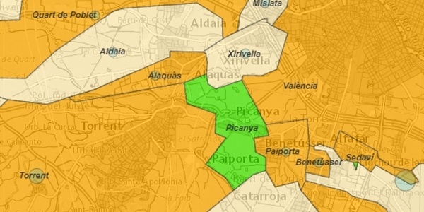 Picanya torna a presentar la incidència més baixa de COVID d'entre els pobles de més de 2.000 habitants de l'Horta Sud