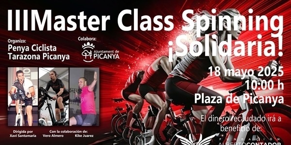 III Màster Classa solidària d'spinning
