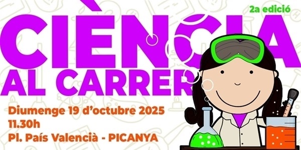 Vine a fer ciència al carrer este diumenge!