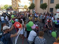 Arribada a Picanya als ciclistes arribats des de Panazol P7102680