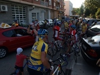 Arribada a Picanya als ciclistes arribats des de Panazol P7102683
